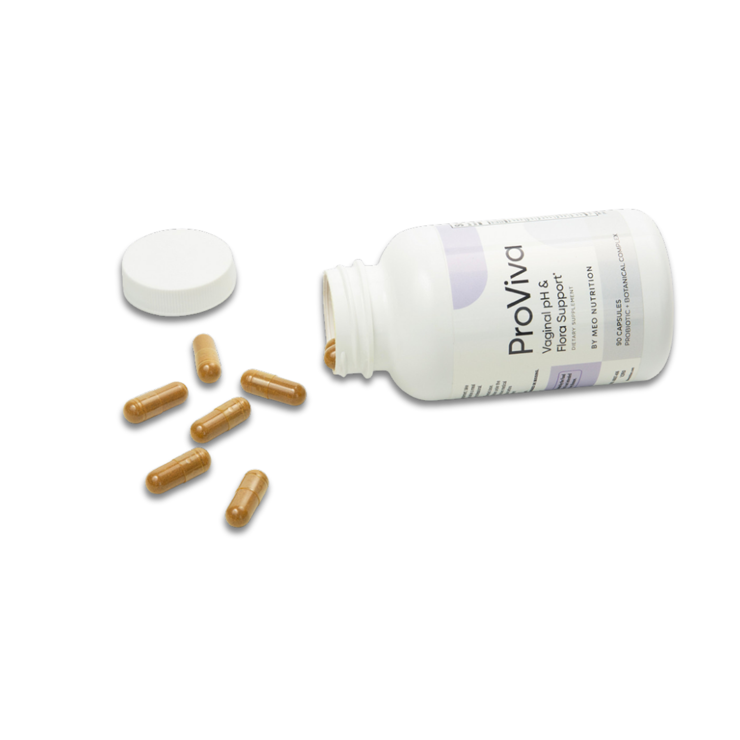 ProViva supplement bottle with capsules